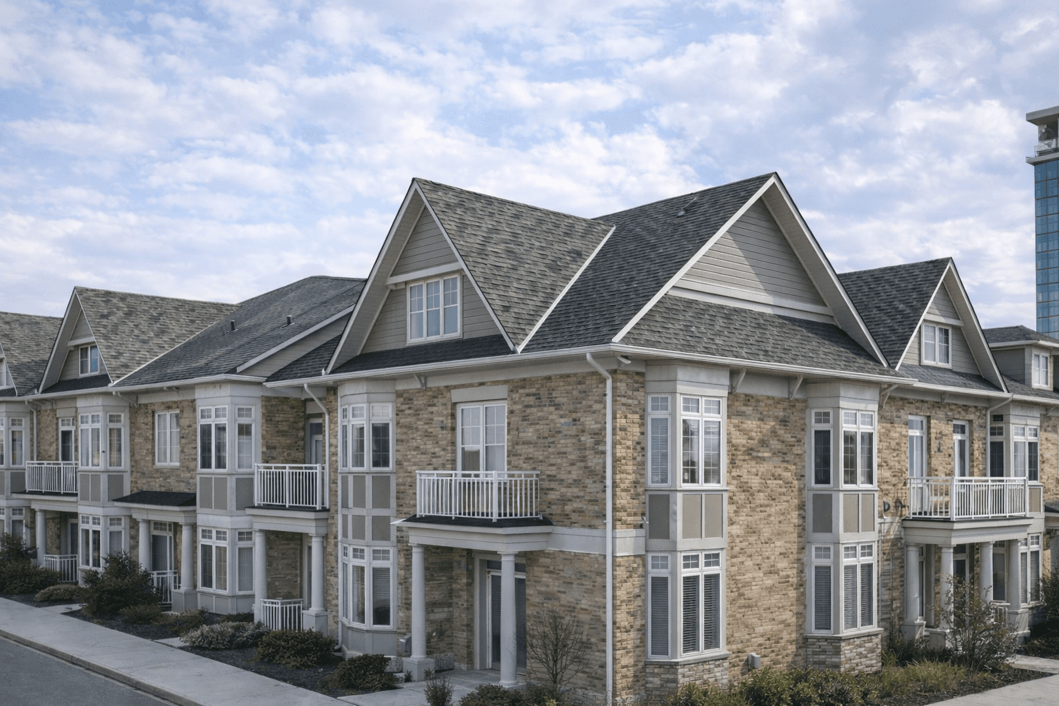 Multi-Unit Shingle Roofing